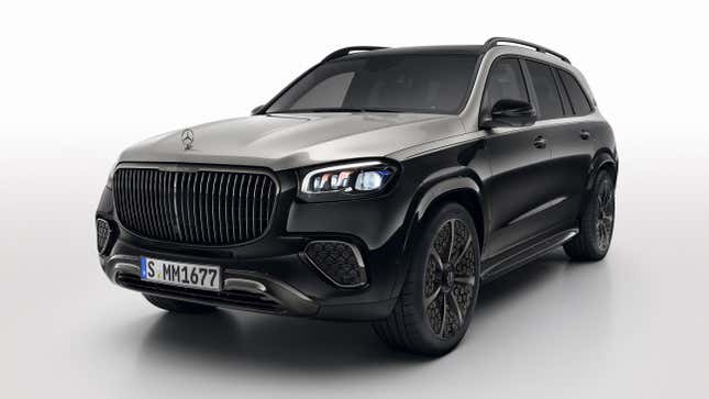 Image for article titled Mercedes-Maybach's Night Editions Ditch Flashy Chrome For Less-Flashy Chrome
