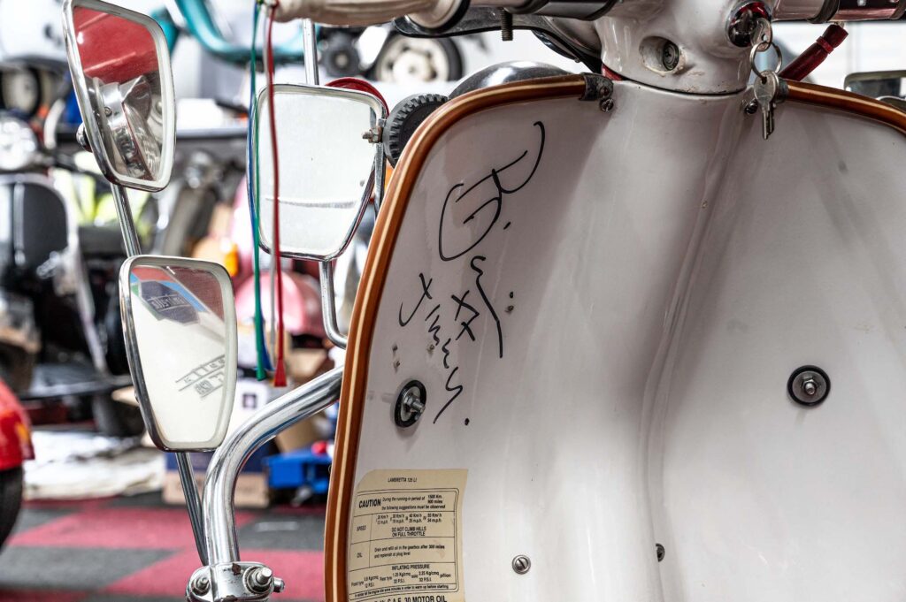 Lambretta signed by 'Jimmy' aka Phil Daniels