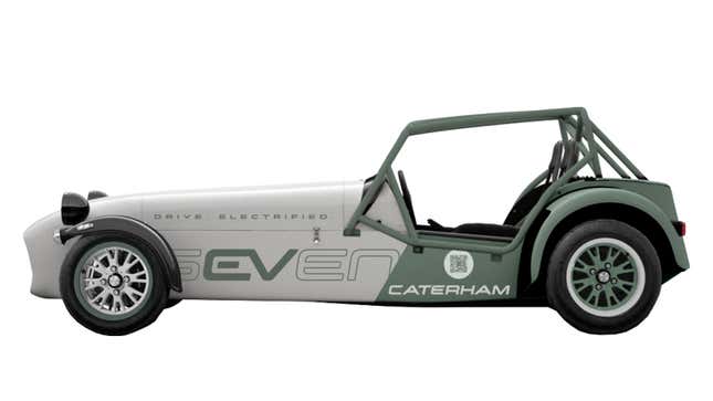 A render of the Caterham Seven EV concept.