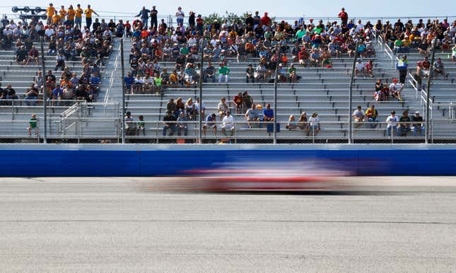 Plenty of room in the grandstands during the 2014 ABC Supply Wisconsin 250