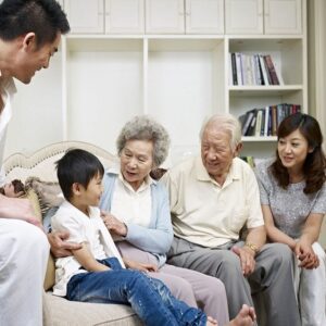 Grandparents, parents and a child. (Image: imtmphoto/Shutterstock)