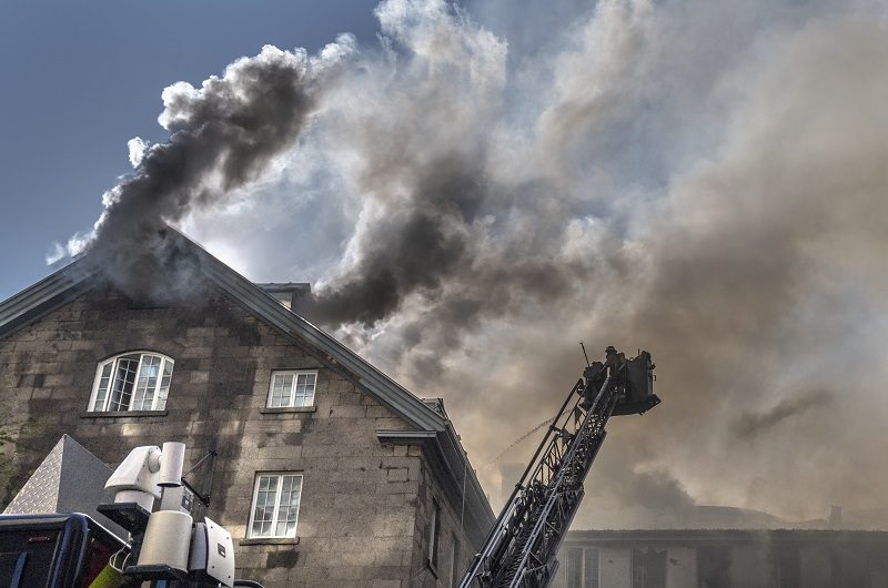 Five-alarm blaze at former monastery in Quebec