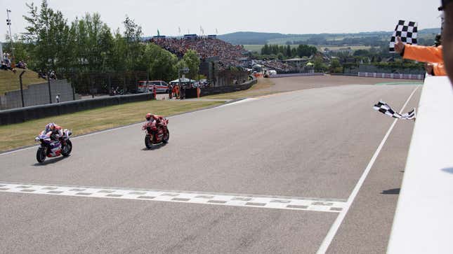 Jorge Martin winning the 2023 German Grand Prix