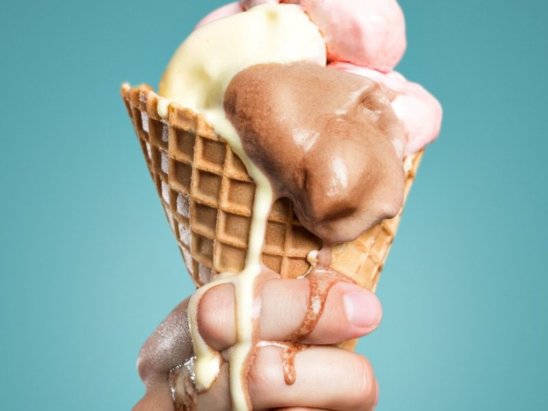 Melting ice cream to signify a softening market for commercial insurance