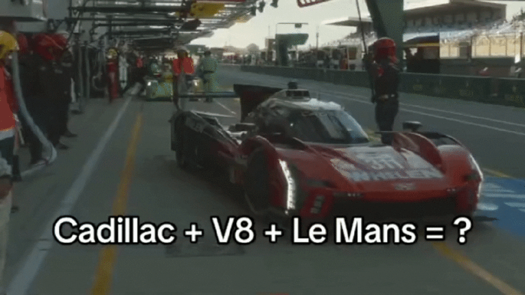 Try Not To Smile Watching Cadillac's Hybrid System Bump Start Its V8 At Le Mans