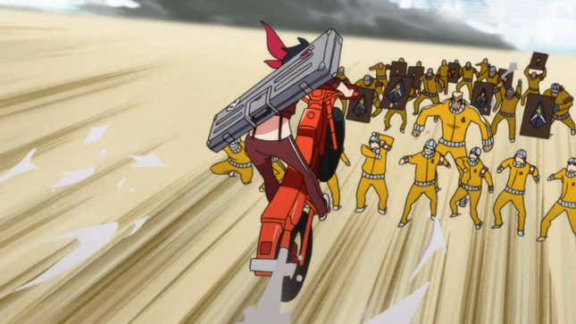 Image for article titled What's The Inspiration For These Dual Sport-Style Motorcycles In Animated Media?