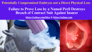 Potentially Compromised Embryos not a Direct Physical Loss