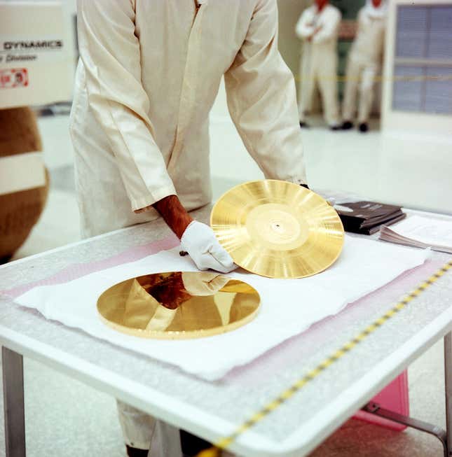 Image for article titled Carl Sagan's Master Of The Voyager Golden Record Is For Sale