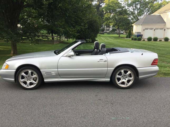 Image for article titled At $38,888, Is This 2002 Mercedes SL 500 Silver Arrow A Sharp Deal?