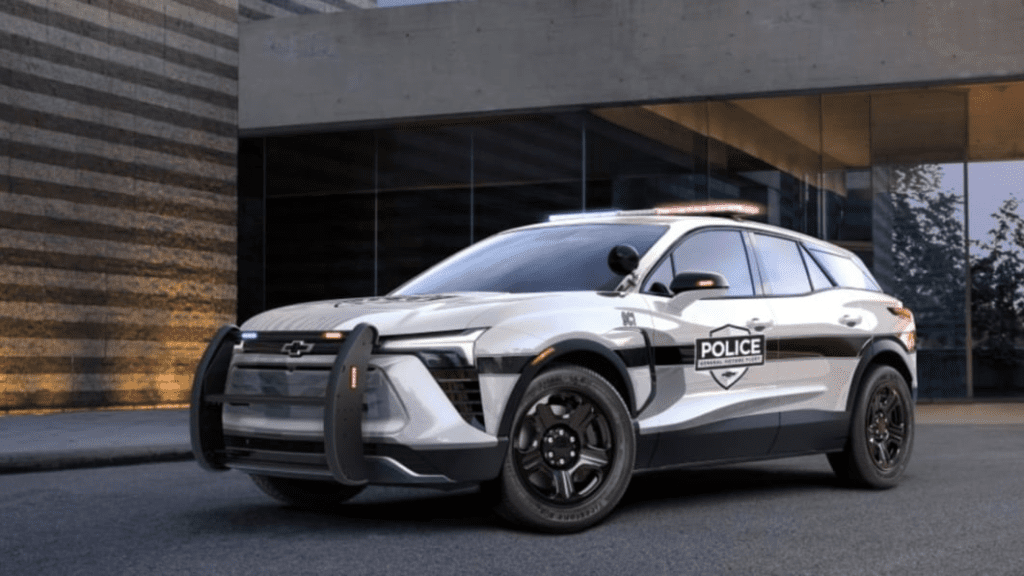 Chevy Blazer Police Pursuit Vehicle is equipped for the chase