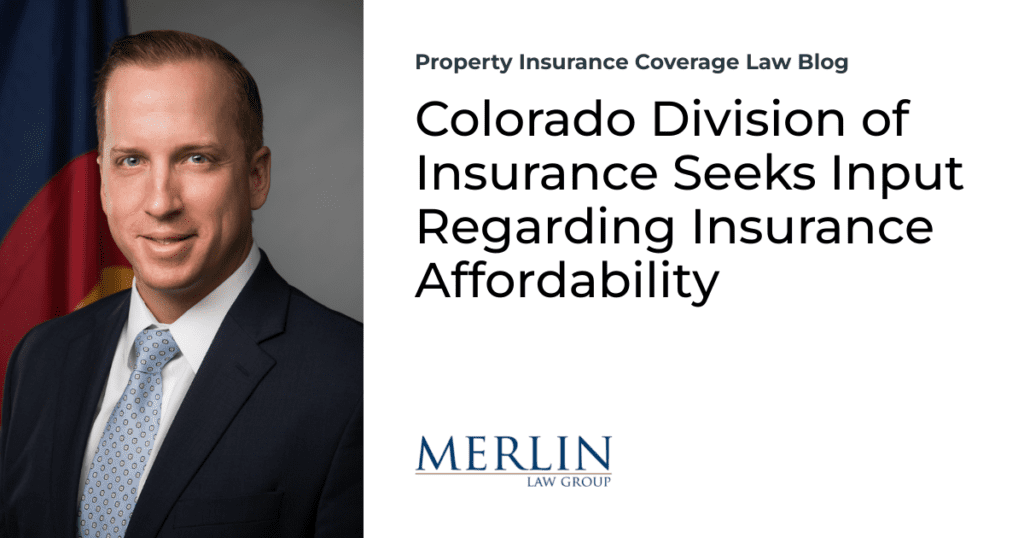 Colorado Division of Insurance Seeks Input Regarding Insurance Affordability