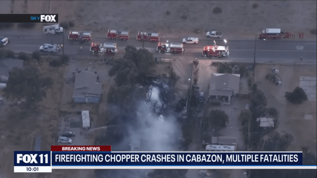 Firefighting Helicopter Collision Kills 3 In California