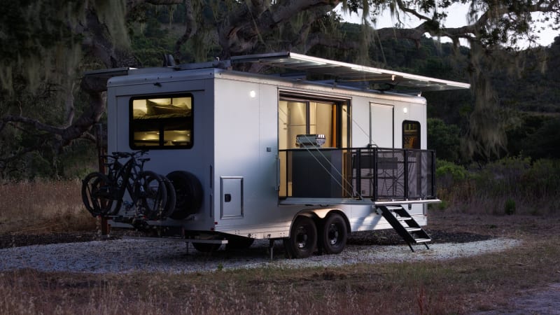 Living Vehicle HD24 travel trailer is a luxury studio apartment on wheels