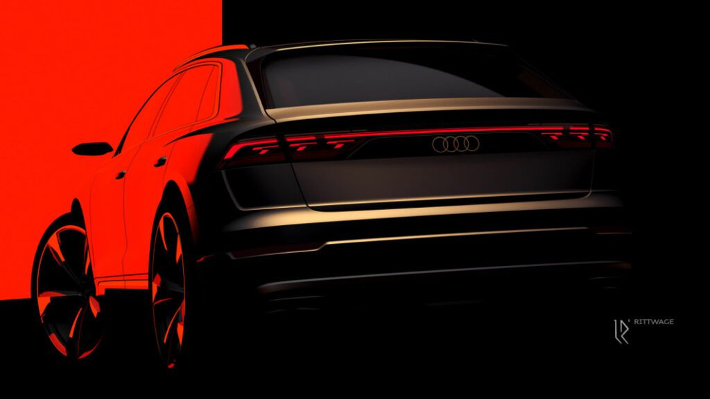 Updated Audi Q8 previewed with new-look design