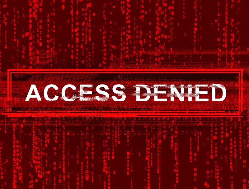 Abstract technical background - "Access Denied"