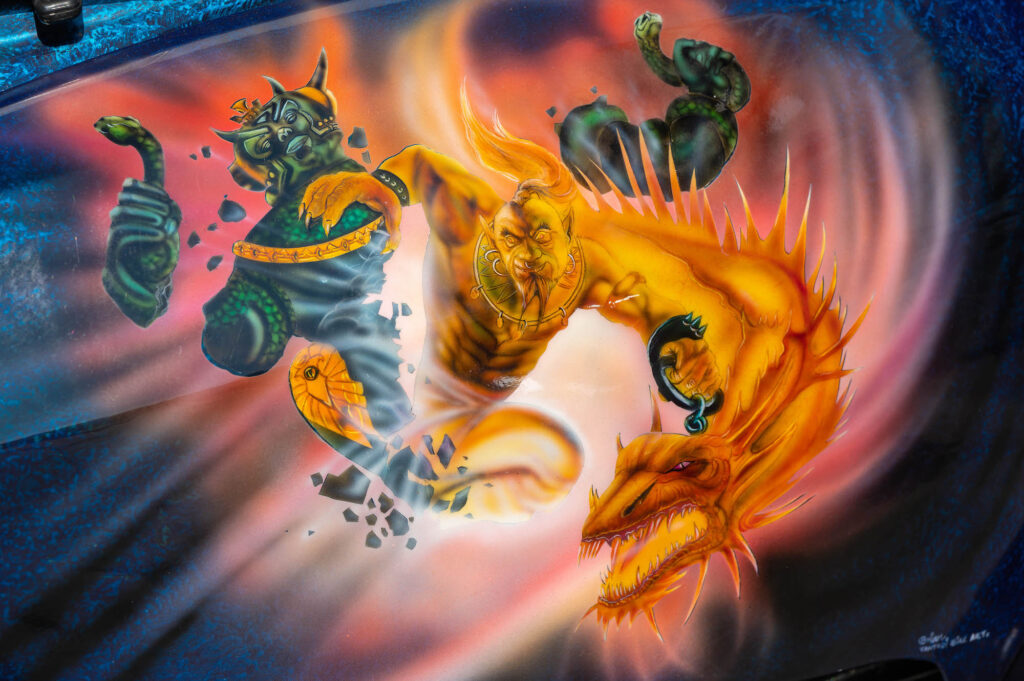 Majestic Realms Lambretta artwork