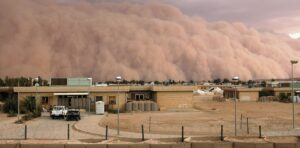 Desert dust storms carry human-made toxic pollutants, and the health risk extends indoors