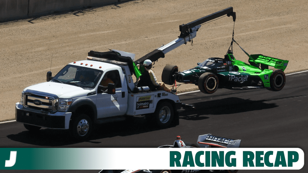 IndyCar Driver 'Hit Everything But The Pace Car' In Crash-Filled Laguna Seca Finale