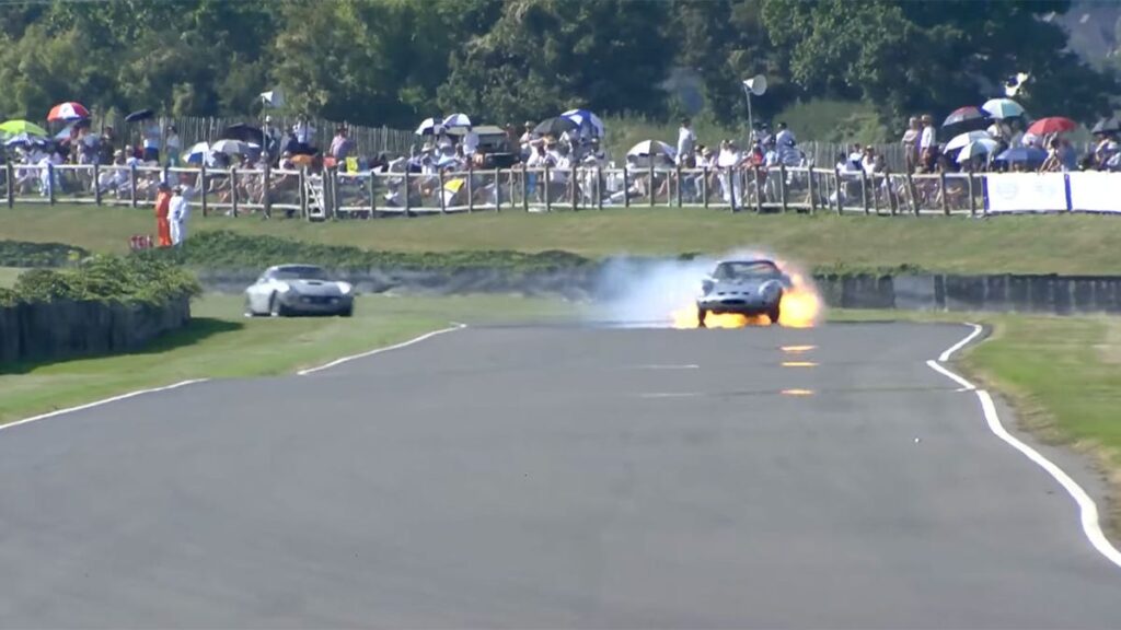 Watch A $70 Million Ferrari 250 GTO Burst Into Flames At Goodwood