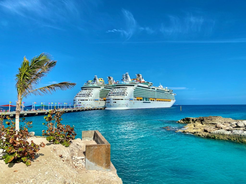 Cruise ship image sea sky boats