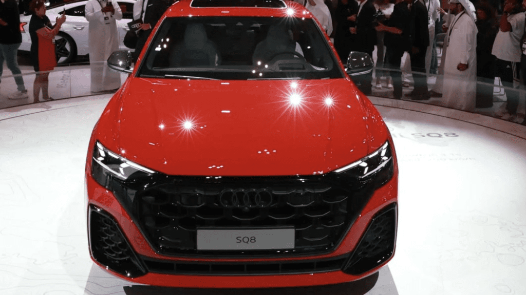 Audi's 500-horsepower SQ8 generates some heat in the Qatar desert