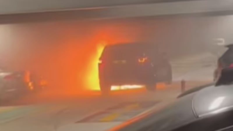 Here's the car that sparked a massive 1,500-vehicle fire at London airport car park