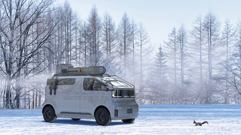 Toyota's cute new electric van concept previews a modular yet funky future