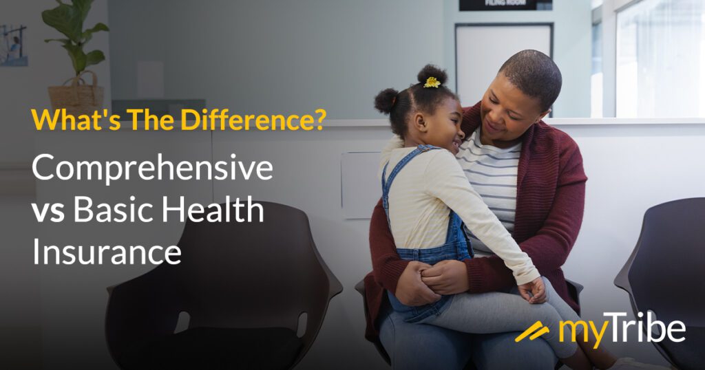 What's the difference between comprehensive health insurance and basic health insurance plans?