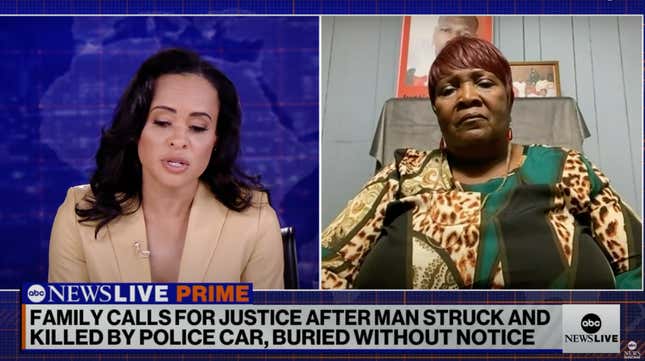 Bettersen Wade Robinson being interviewed by ABC News