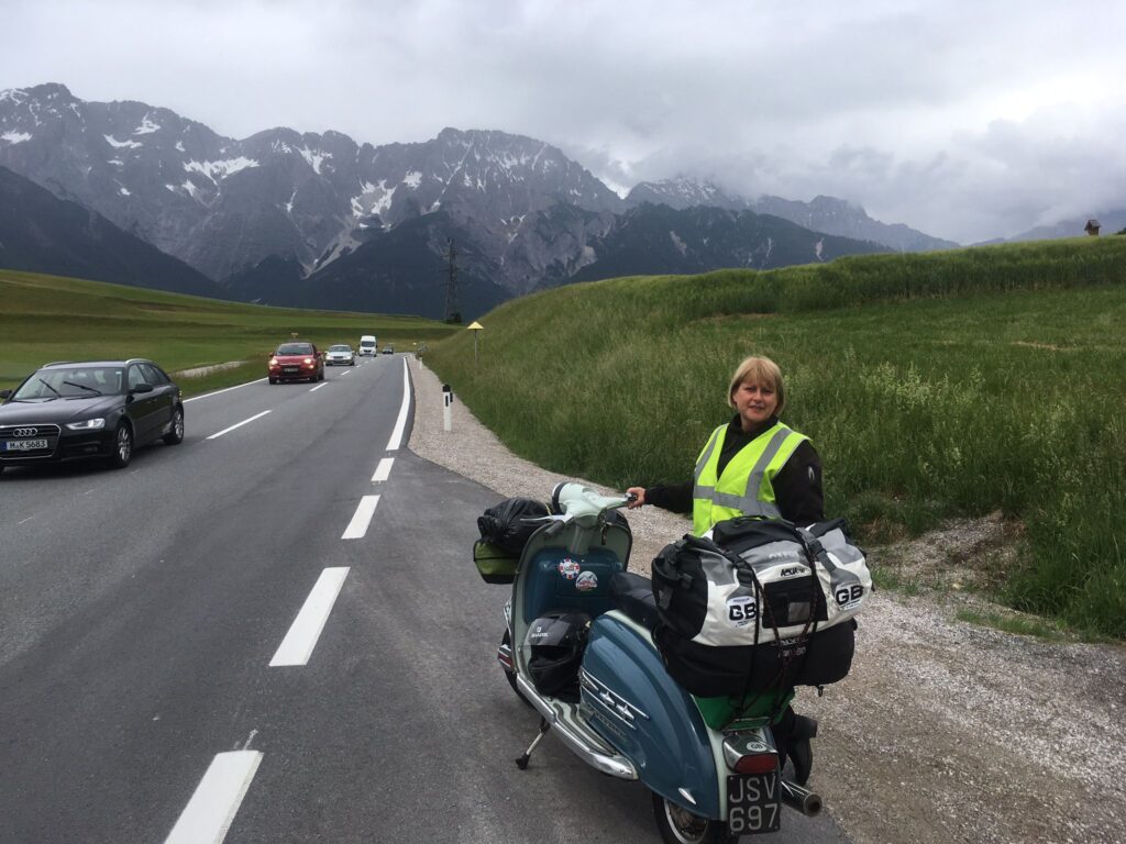 Scooter rally Italian Alps