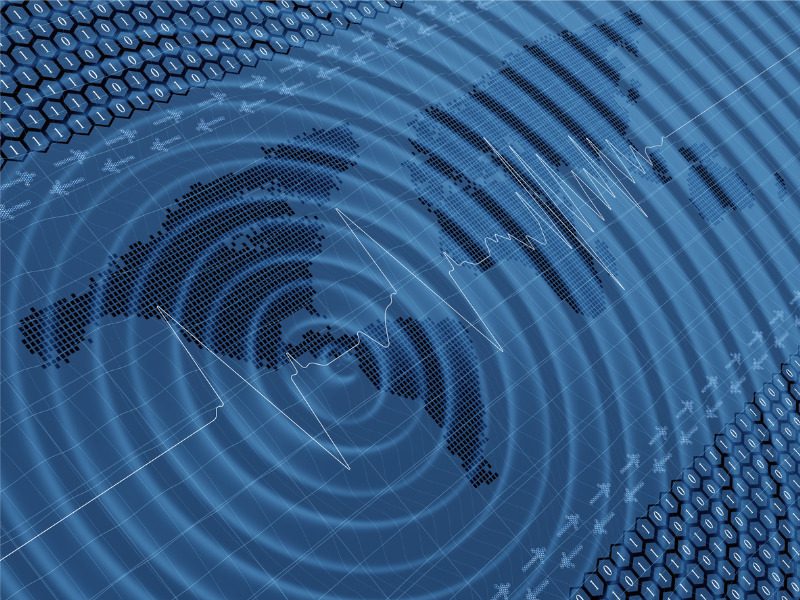 Earthquake impact wave and seismic activity