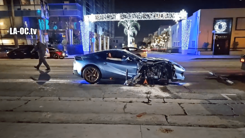 Michael B. Jordan Tears Apart His Ferrari In Crash With Parked Kia