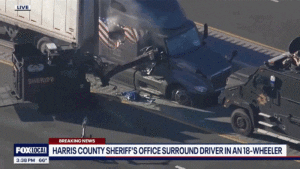 Watch A SWAT Battering Ram End A Highway Truck Chase In Texas