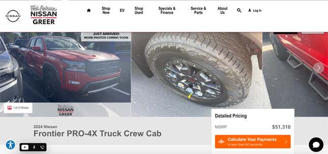 Image for article titled Don't Pay $50,000 For A Nissan Frontier, I Beg Of You