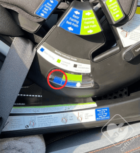 Britax Poplar recline angle indicator Britax Poplar recline angle indicator