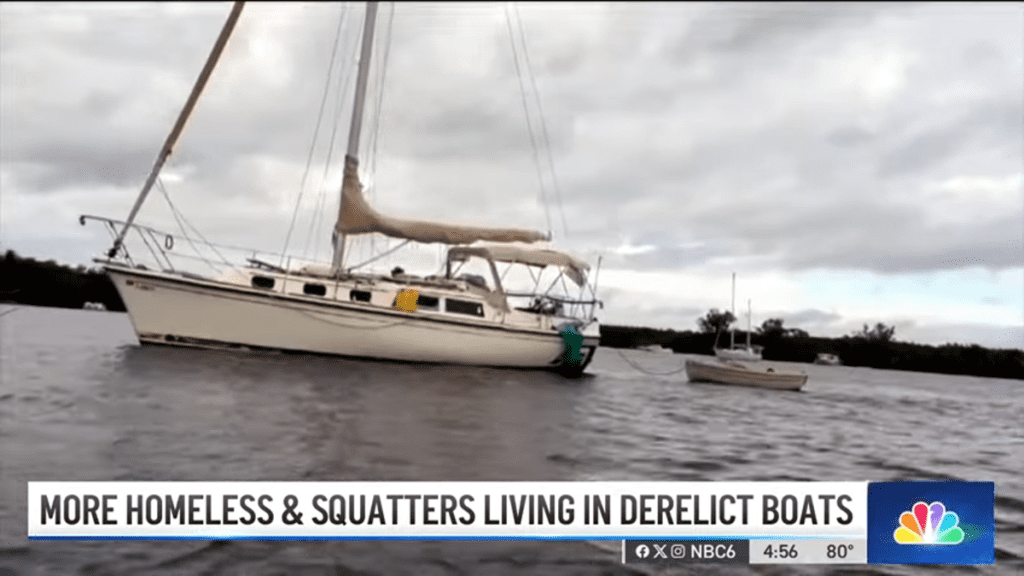 High Housing Costs Are Driving Floridians To Live On Derelict Boats