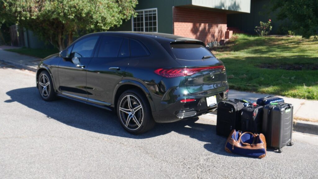 Mercedes-Benz EQE SUV Luggage Test: How much fits in the cargo area?