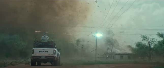 Image for article titled 'Twisters' Looks Like Another Ram Commercial, And That's A Good Thing