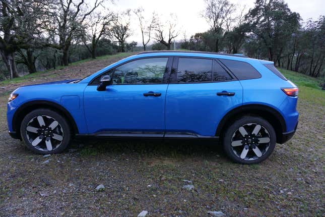 A blue 2024 Honda Prologue Elite.