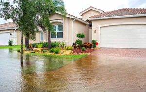 Picture of a Home in a flood