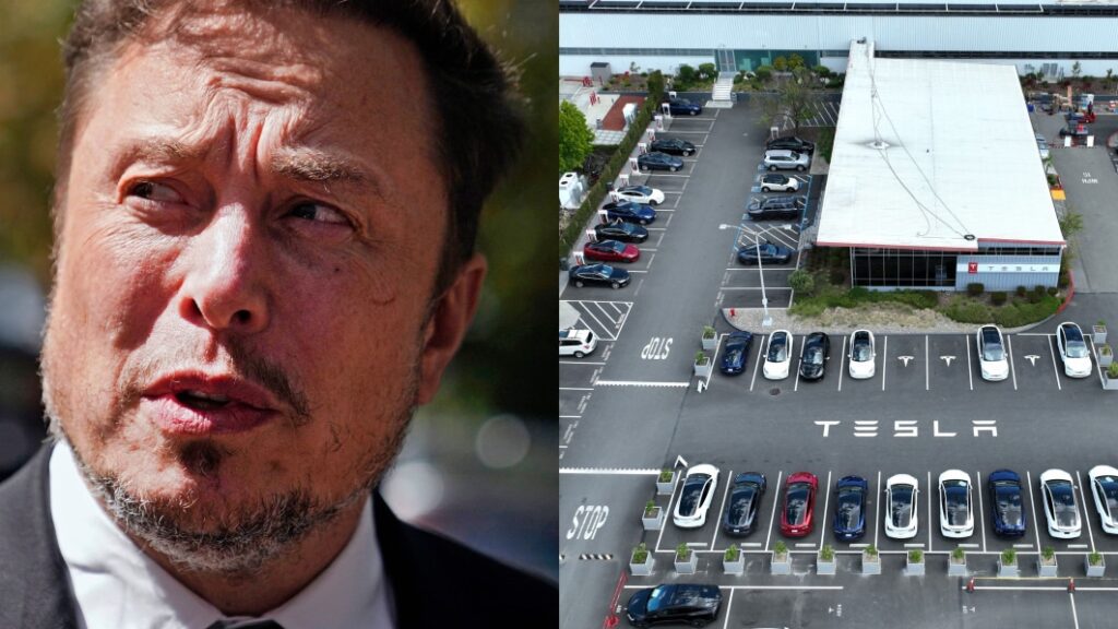 Some Tesla factory workers learned they were laid off when security scanned their badges