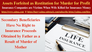 Assets Forfeited as Restitution for Murder for Profit