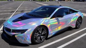 Embrace Your Inner Paris Hilton With This Holographic BMW i8