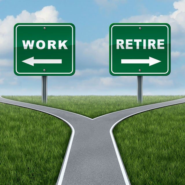Work Or Retire road signs