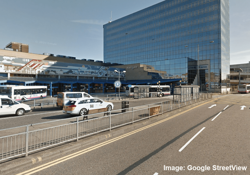 google image street view of basildon taxi rank