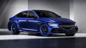 Genesis G80 EV Magma Concept comes in hot at Beijing Auto Show