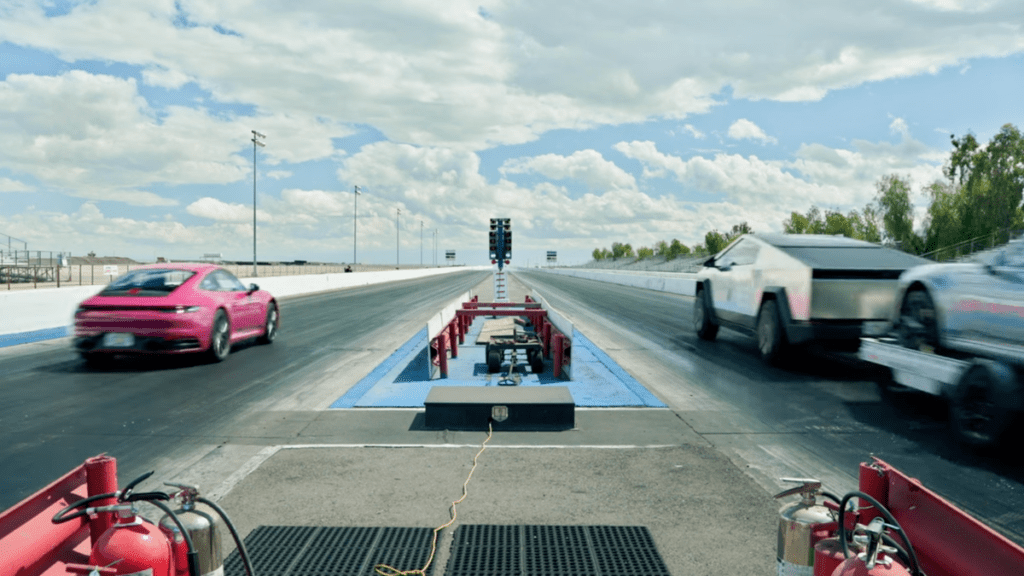 Here's More Proof Tesla Faked Its Cybertruck Vs. Porsche 911 Drag Race