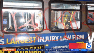 A Bus Full Of Passengers Was Attacked With Fireworks During An LA Street Takeover