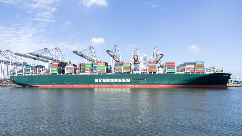 MV Ever Given in port